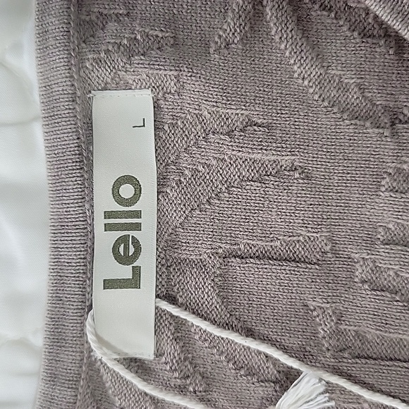 Lello Men‘s Lightweight Cotton Stone Washed Floral Pattern V-Neck Sweater - Picture 11 of 12